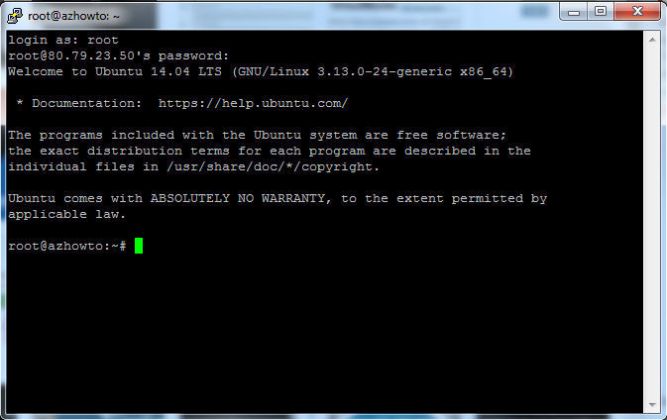 đăng nhập vps linux